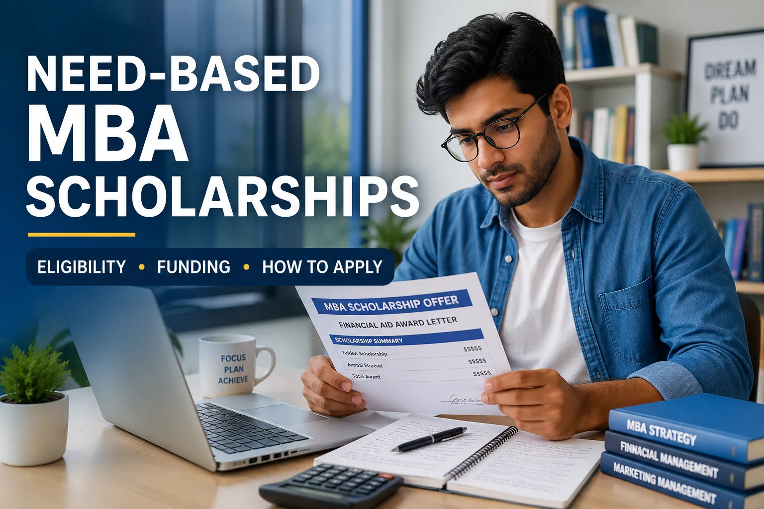 Need-based MBA scholarships for international students: financial aid and funding