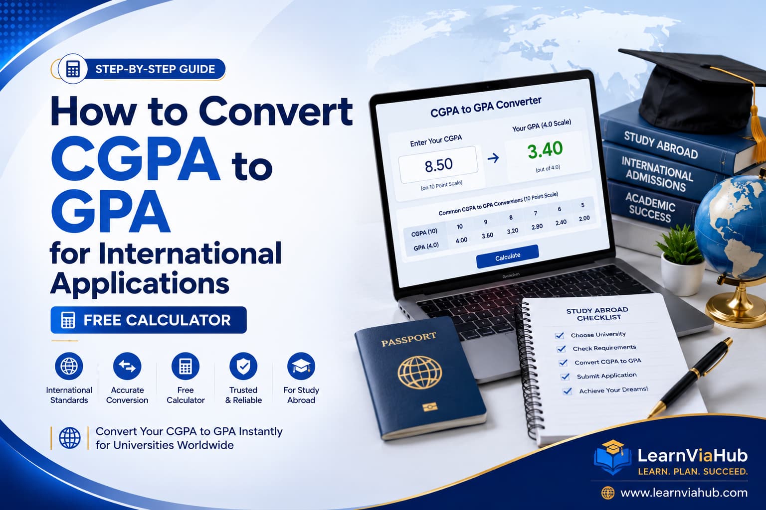 How to Convert CGPA to GPA for International Applications – Free Calculator