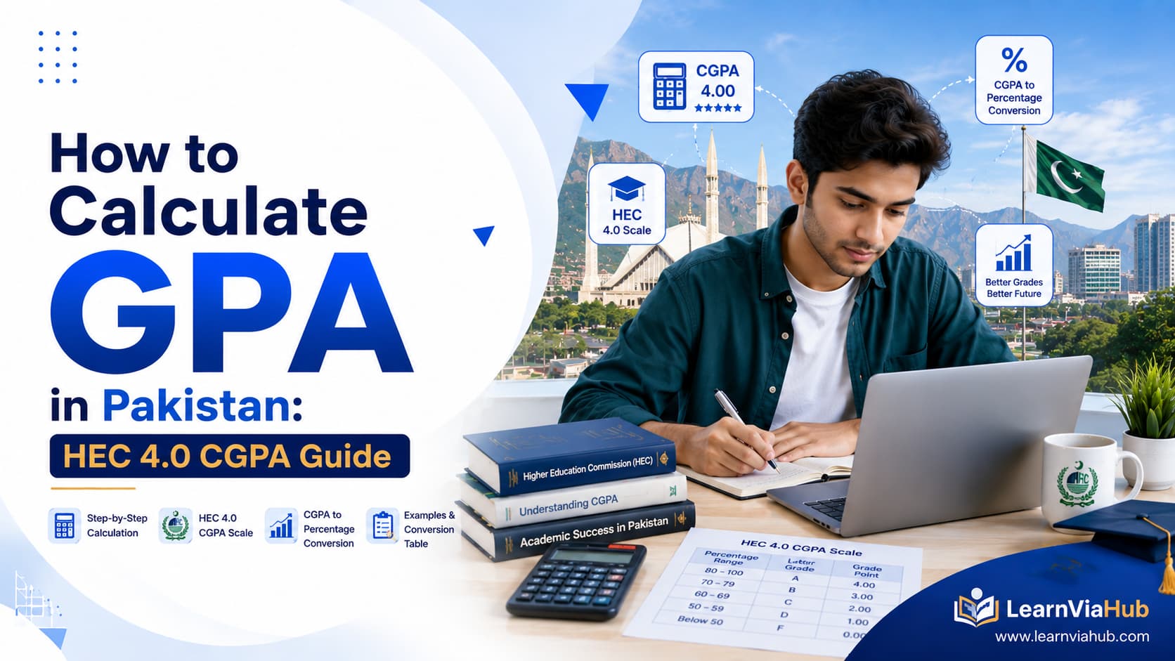How to calculate GPA in Pakistan using the HEC 4.0 CGPA scale