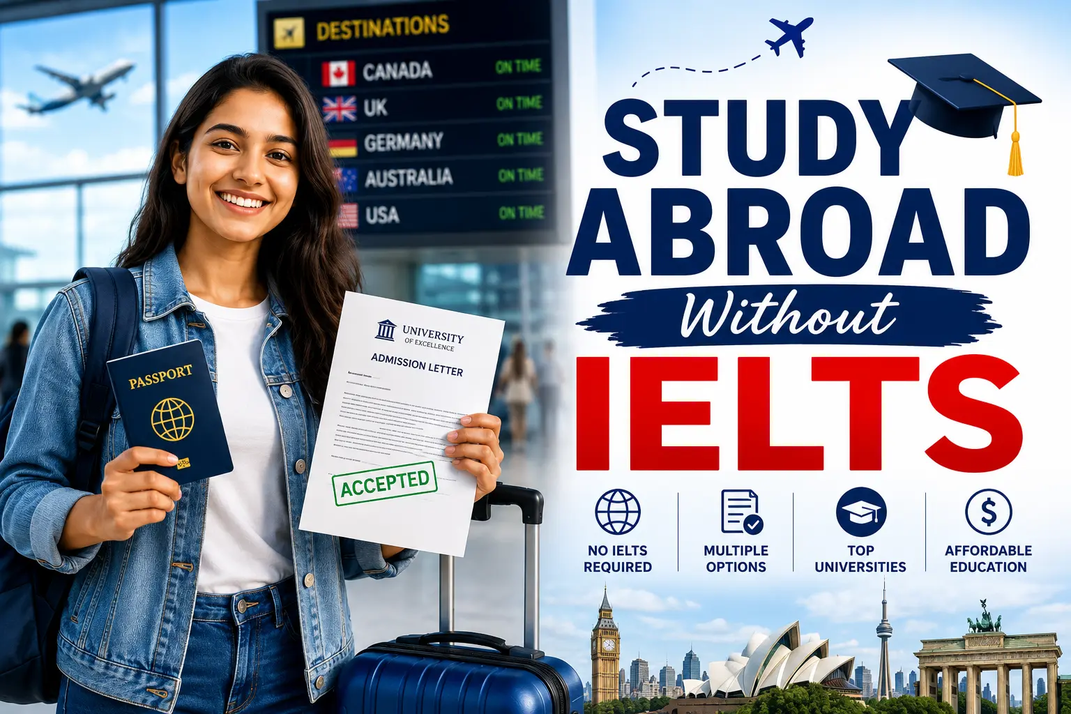 Study Abroad Without IELTS