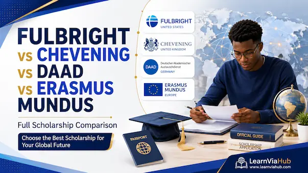 Fulbright vs Chevening vs DAAD vs Erasmus Mundus: Full Scholarship Comparison