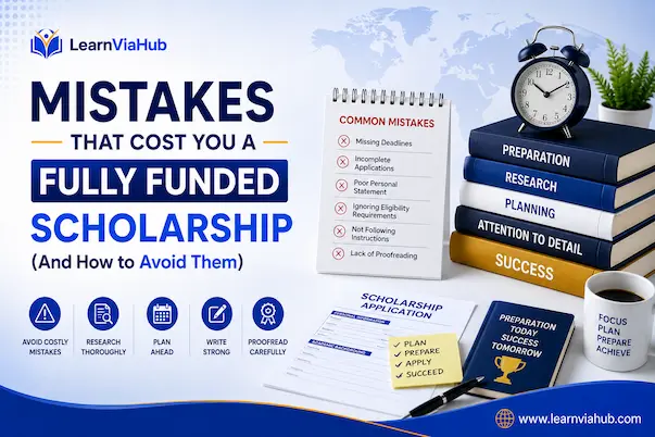 Mistakes That Cost You a Fully Funded Scholarship (And How to Avoid Them)