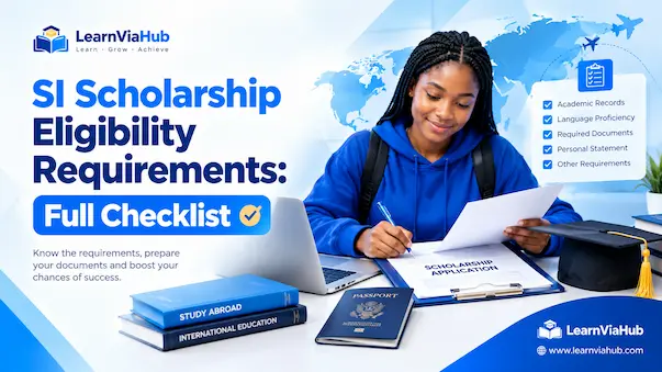 SI Scholarship Eligibility Requirements
